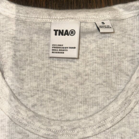 Tna HomeStretch™ Crew Tank in Heather Cloud White - Picture 2 of 2